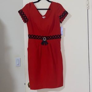 Sonia K Paris red dress size2 never worn brand new